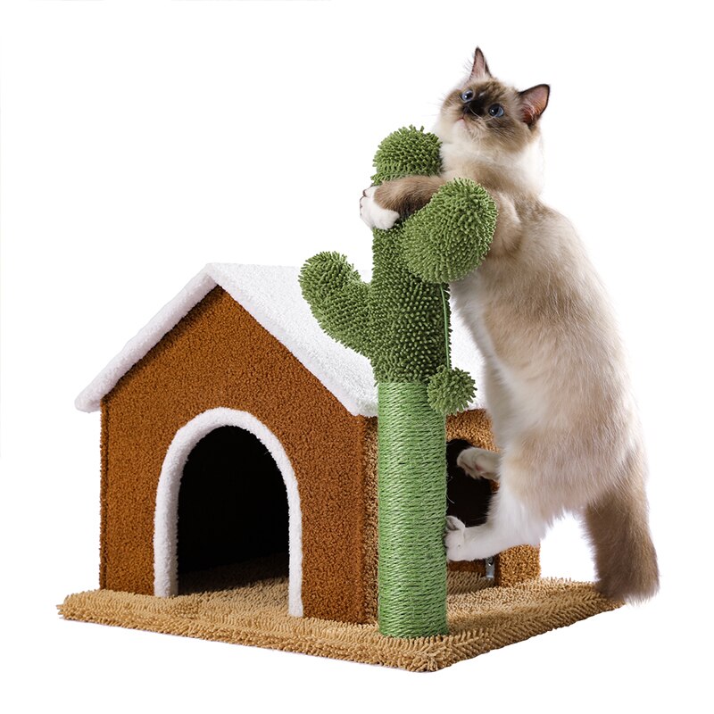 House Shape Cat Scratching Post