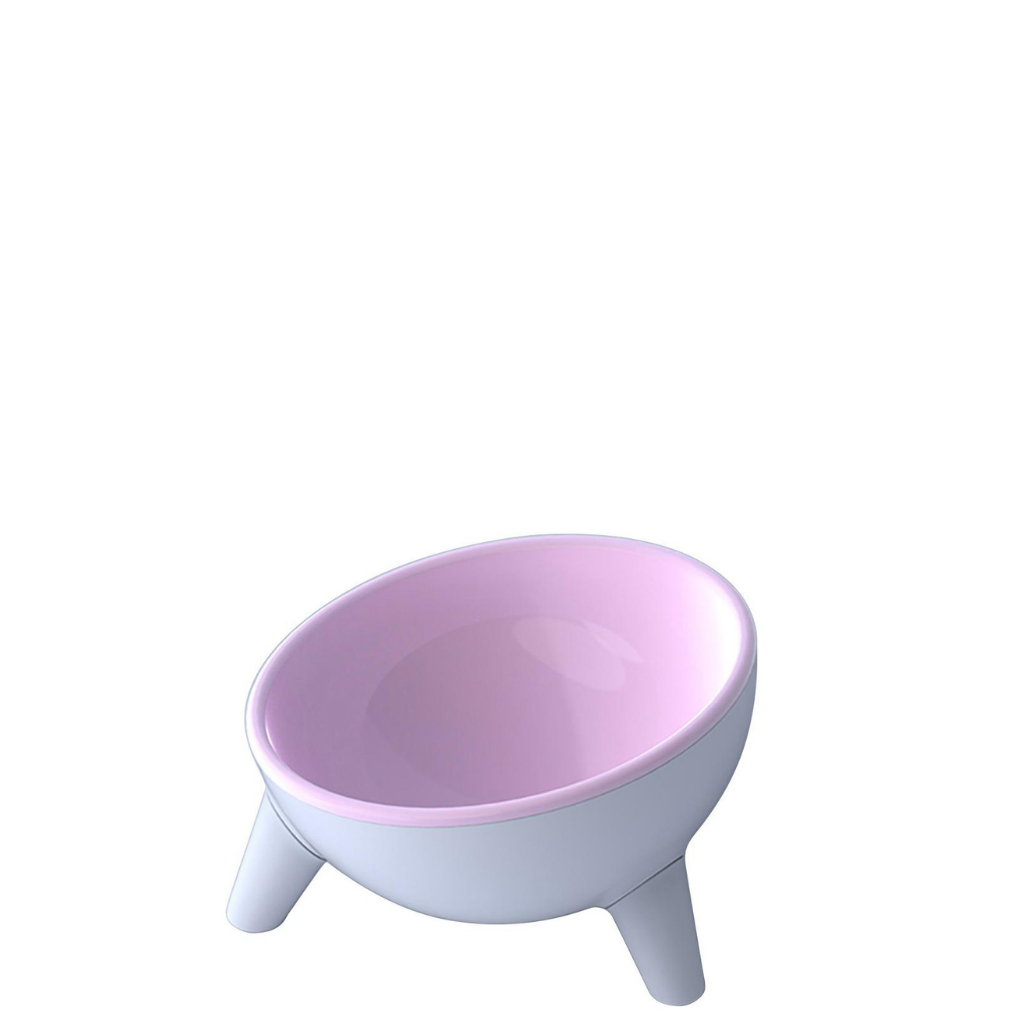 Tilted Cat Dish with Legs