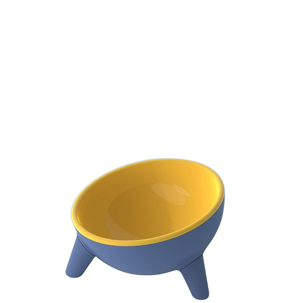 Tilted Cat Dish with Legs