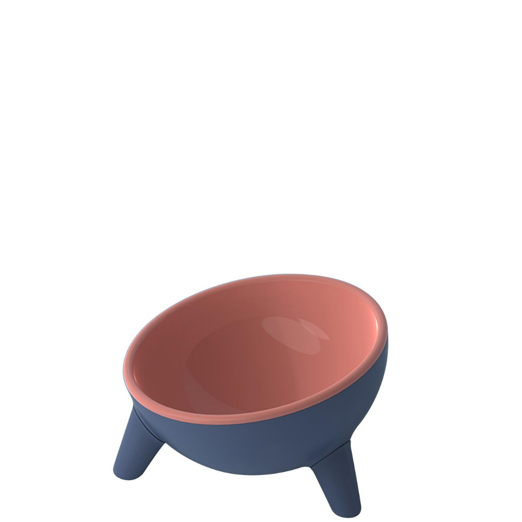 Tilted Cat Dish with Legs