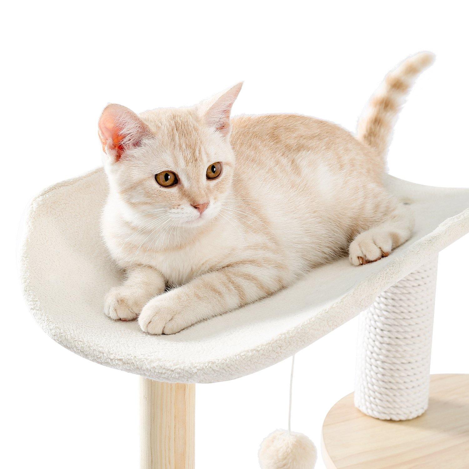 White Multi-Level Cat Tree - The Meow Pet Shop