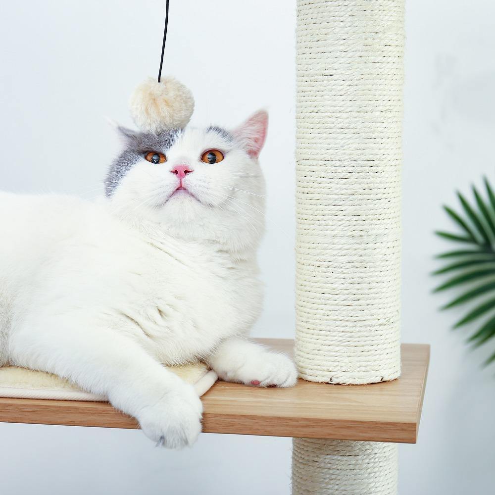 Elegant Beige Cat Tree - The Meow Pet Shop