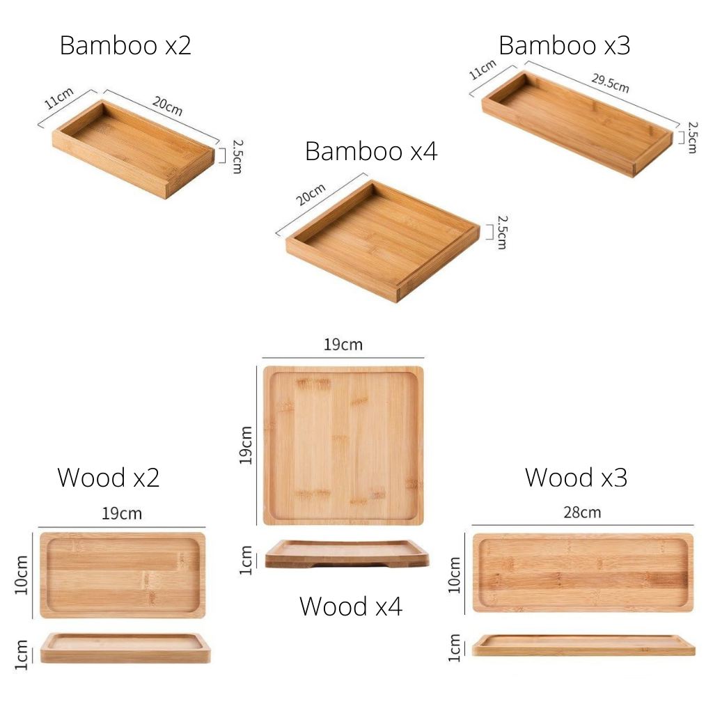 Square Cat Bowl with Bamboo Stand