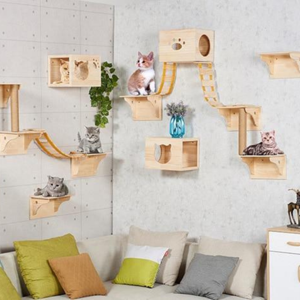 Wall Hanging Cat Jumping Platform