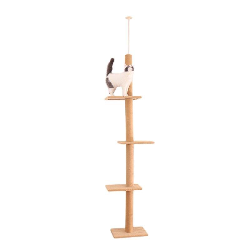 Adjustable Solid Cat Tower - The Meow Pet Shop