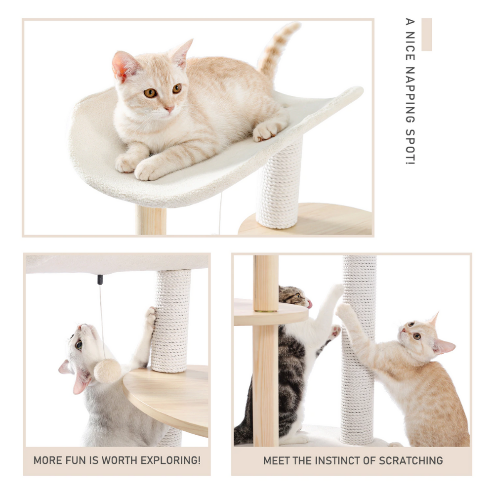 White Multi-Level Cat Tree