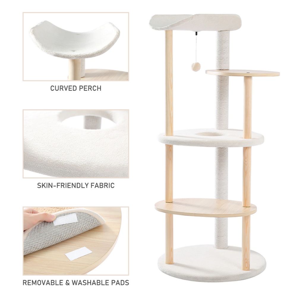 White Multi-Level Cat Tree