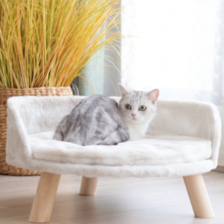 Lambswool Cat Bed - The Meow Pet Shop