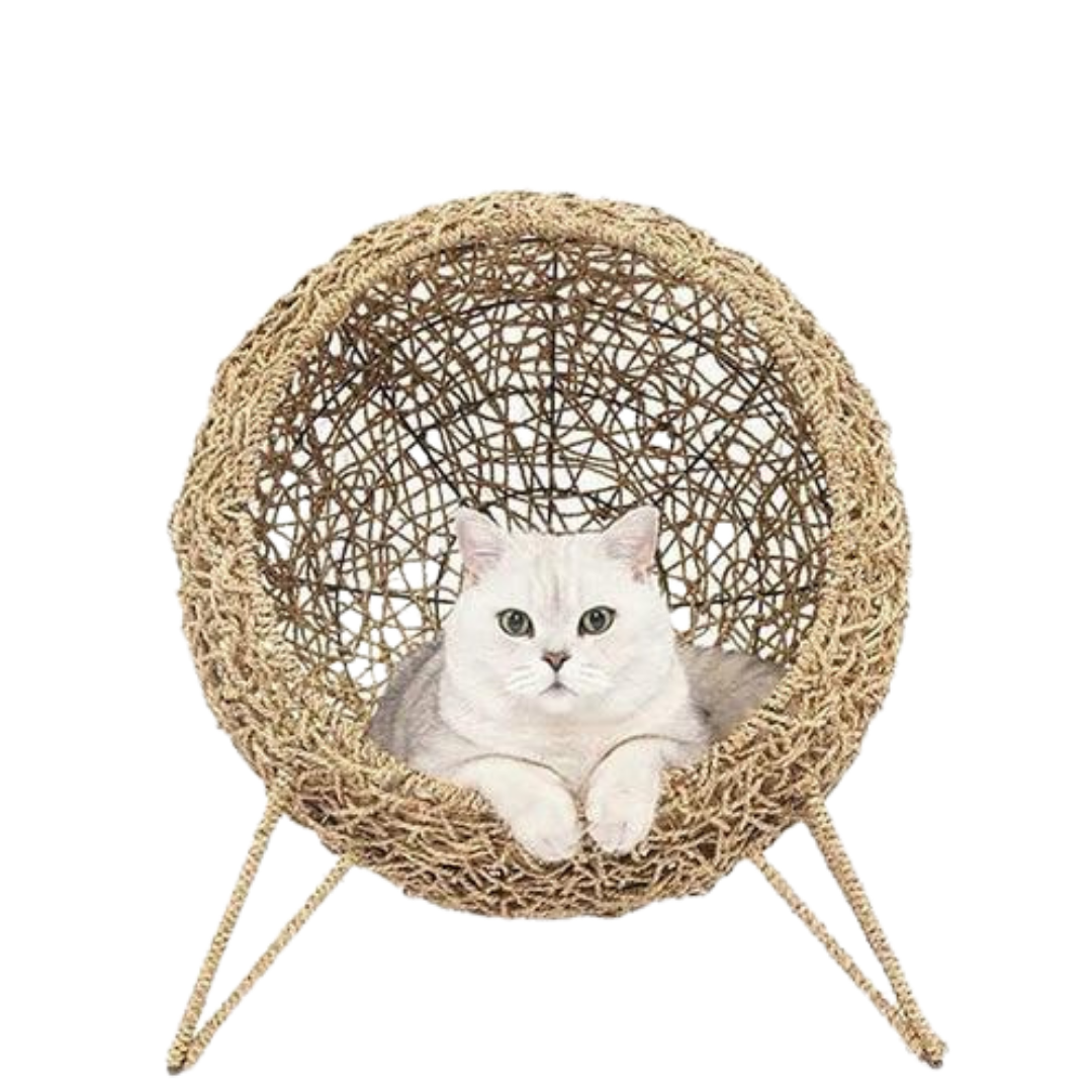 Rattan Cat Nest - The Meow Pet Shop