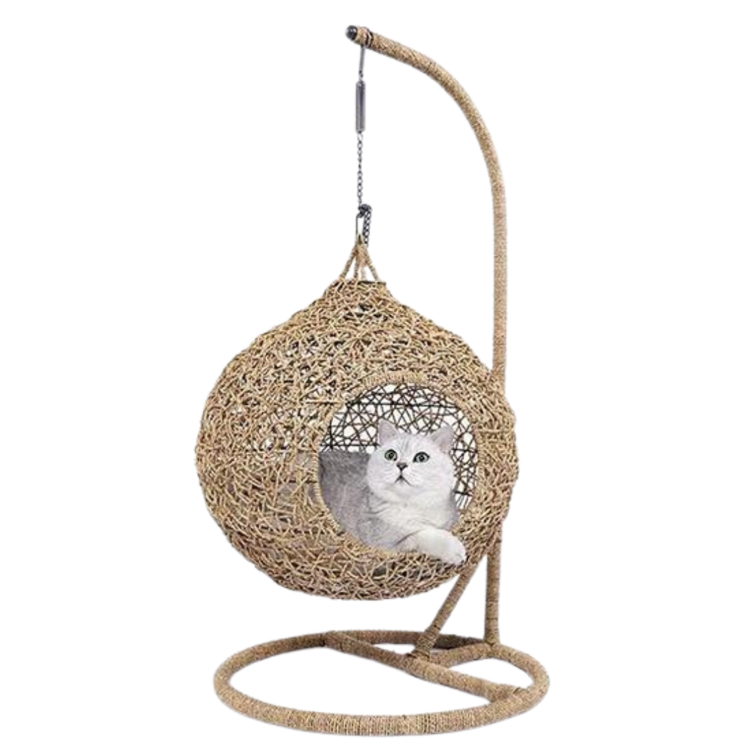 Rattan Cat Nest - The Meow Pet Shop