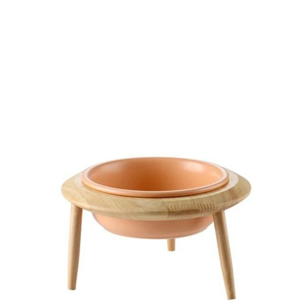 Ceramic Adjustable Elevated Cat Bowl