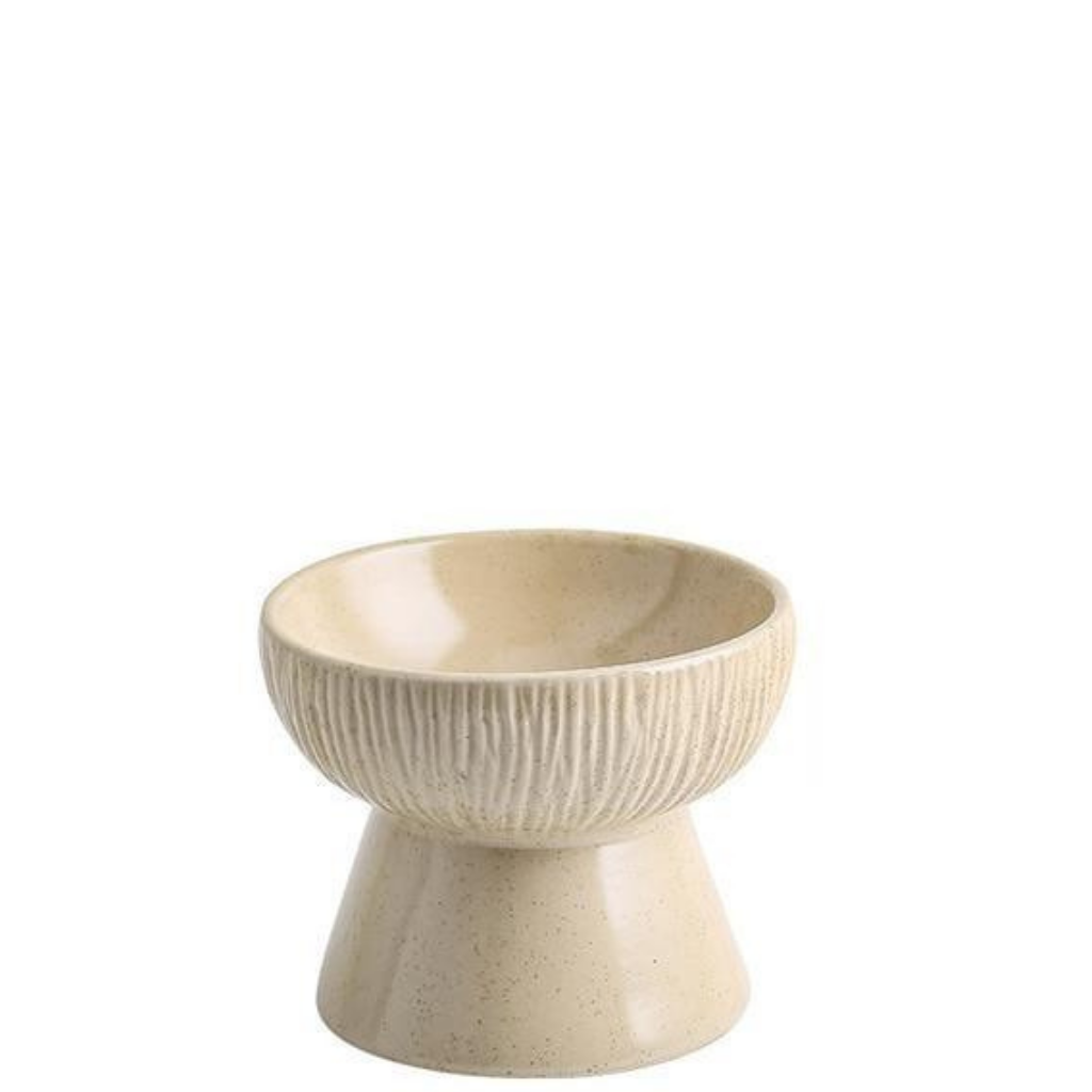 Rounded Ceramic Cat Bowl