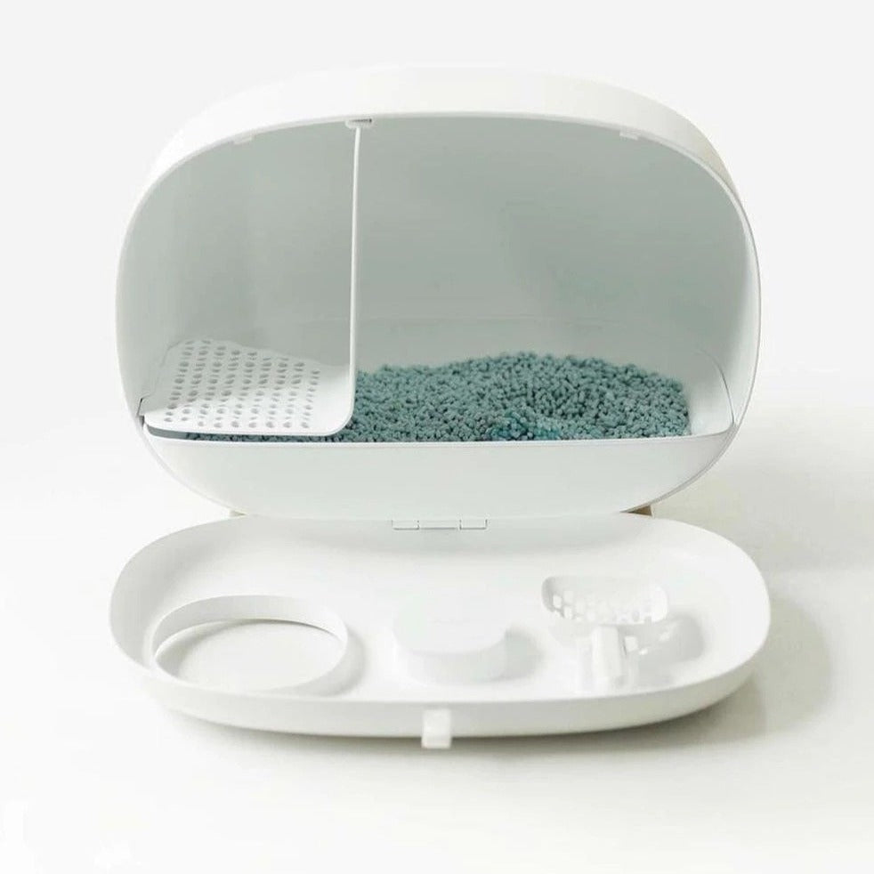 Semi-Closed Cat Litter Box