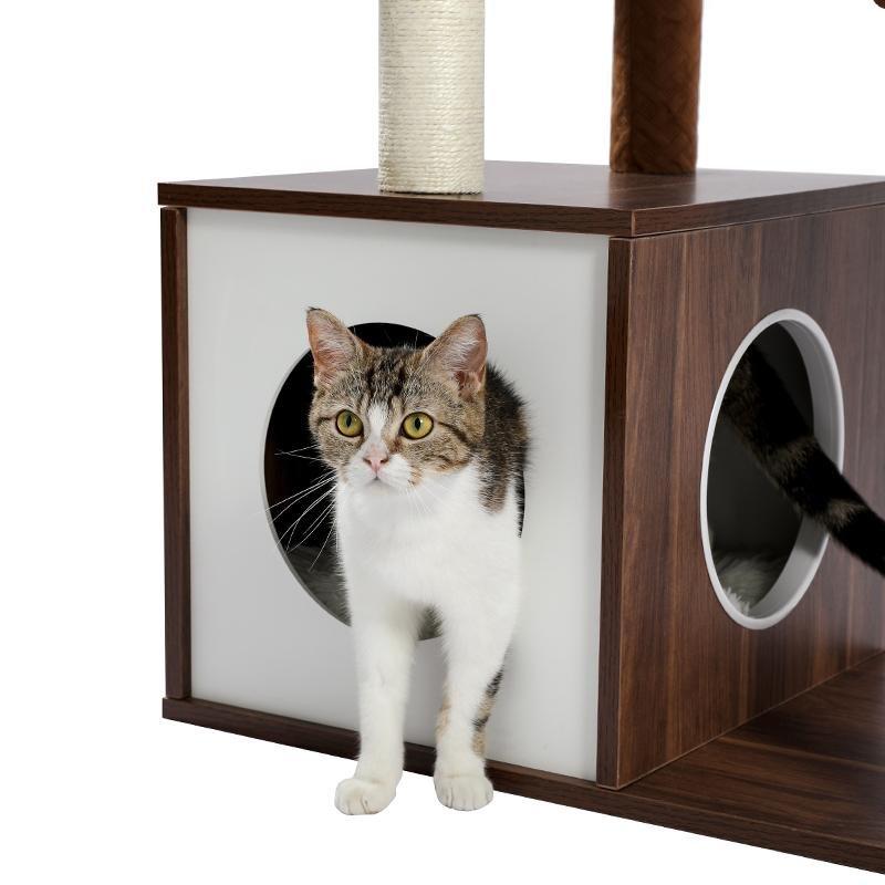 Solid Wooden Cat Condo