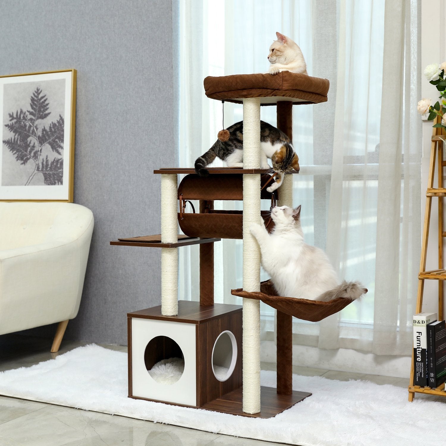 Solid Wooden Cat Condo