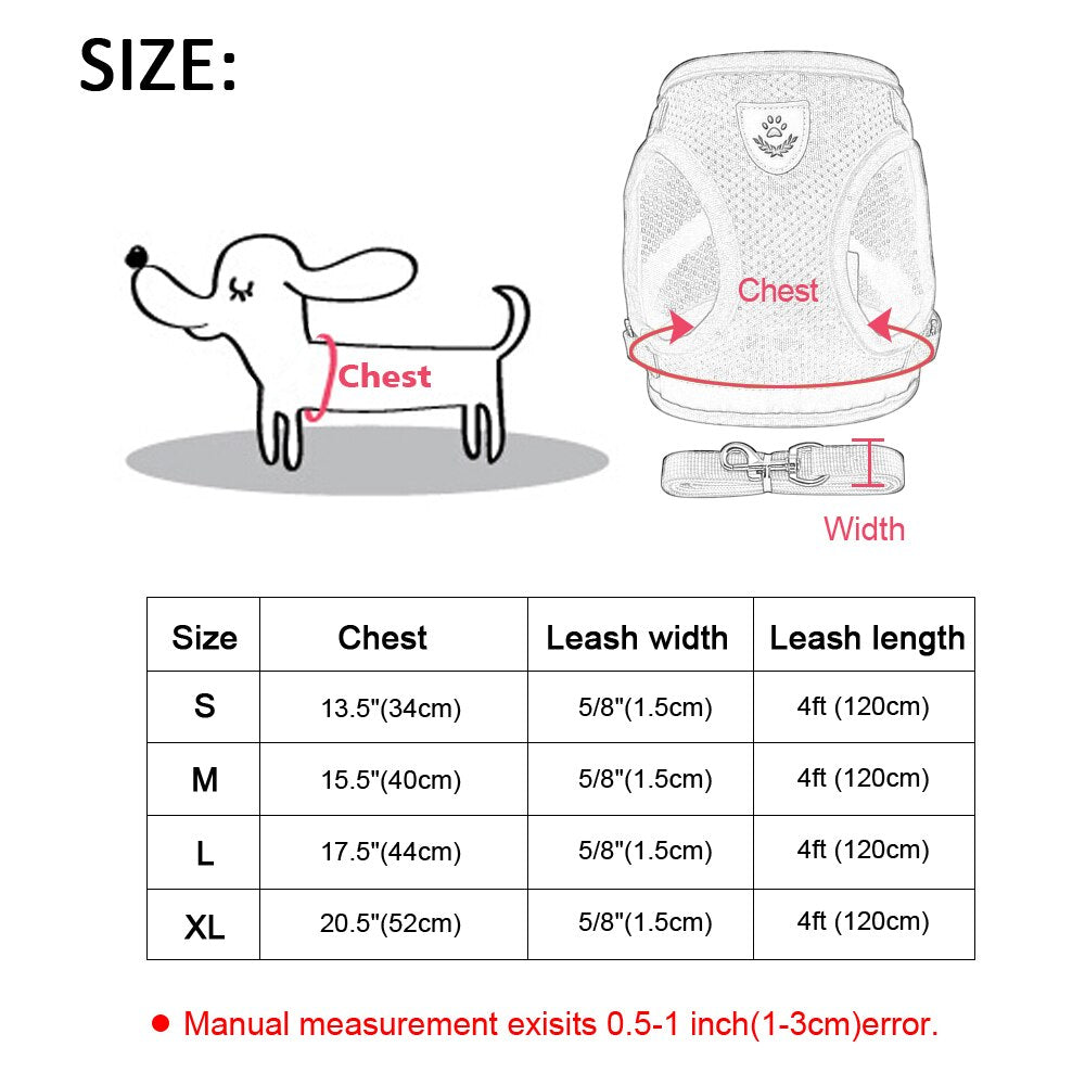 Set Reflective Cat Harness