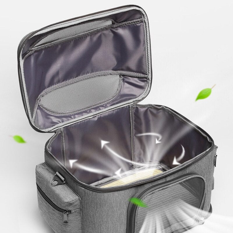 Grey Pet Travel Carrier