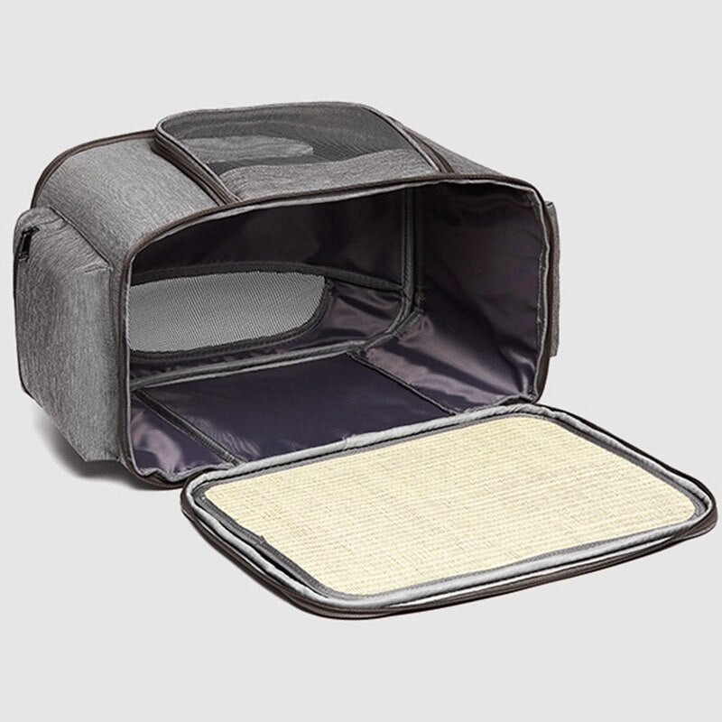 Grey Pet Travel Carrier