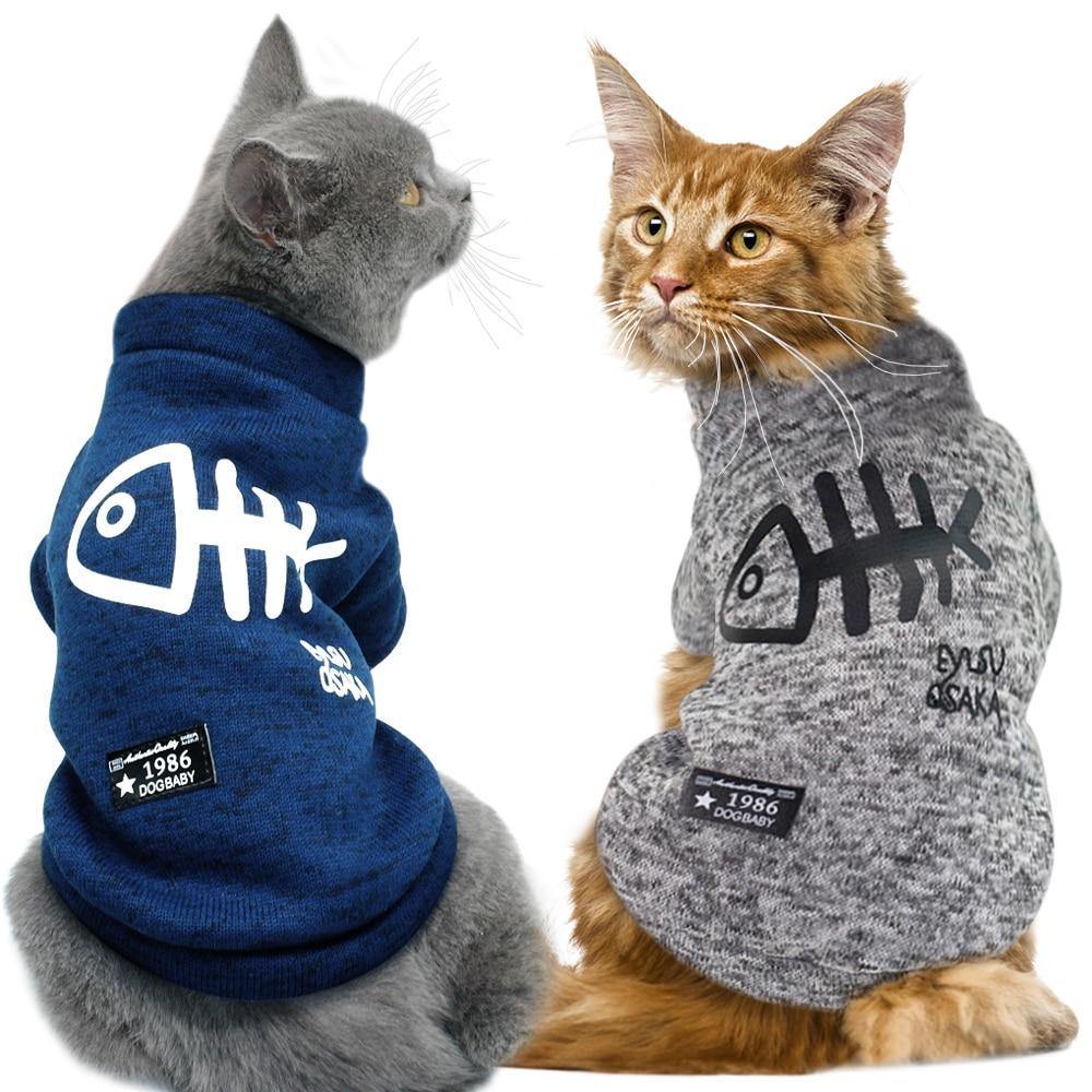 Winter Cat Hoodie - The Meow Pet Shop