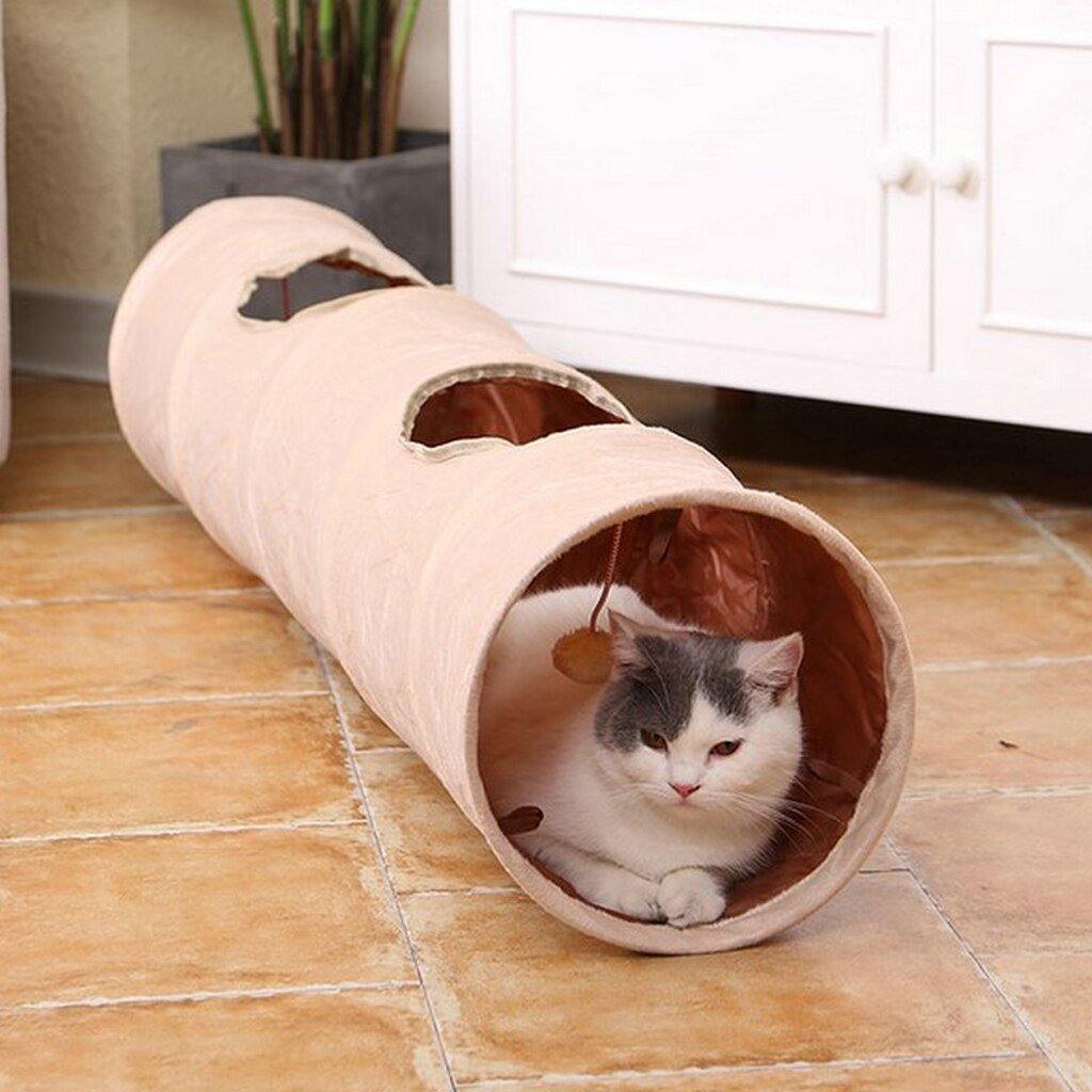 Plush Cat Tunnel Toy - The Meow Pet Shop