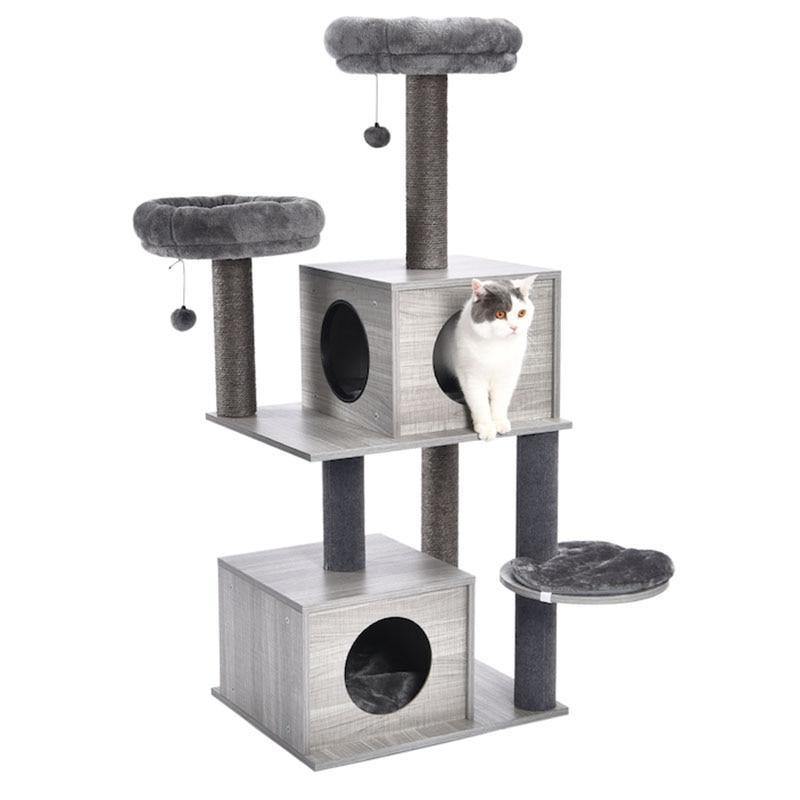 Wooden Cat Condo - The Meow Pet Shop