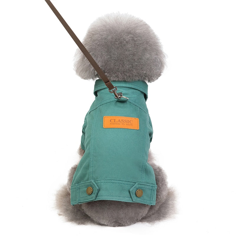 Thin Denim Pet Jacket