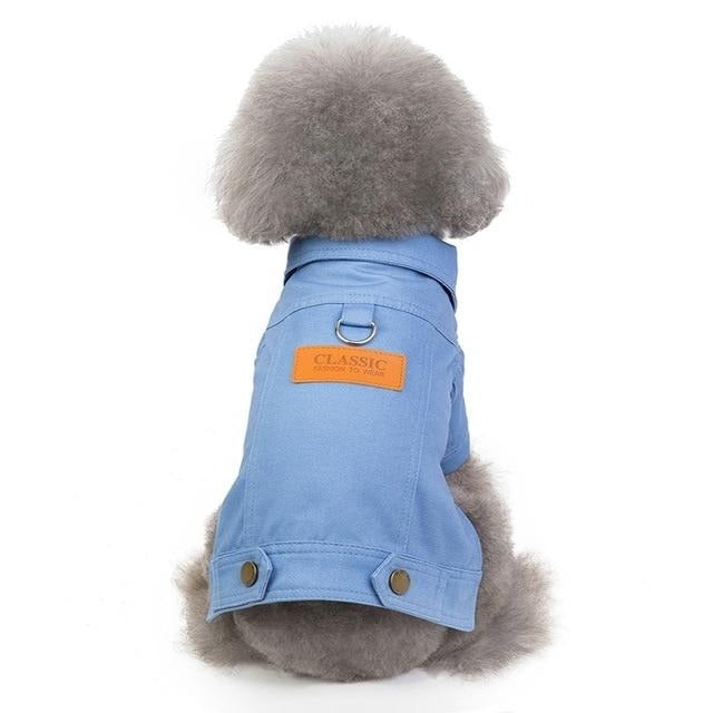 Thin Denim Pet Jacket