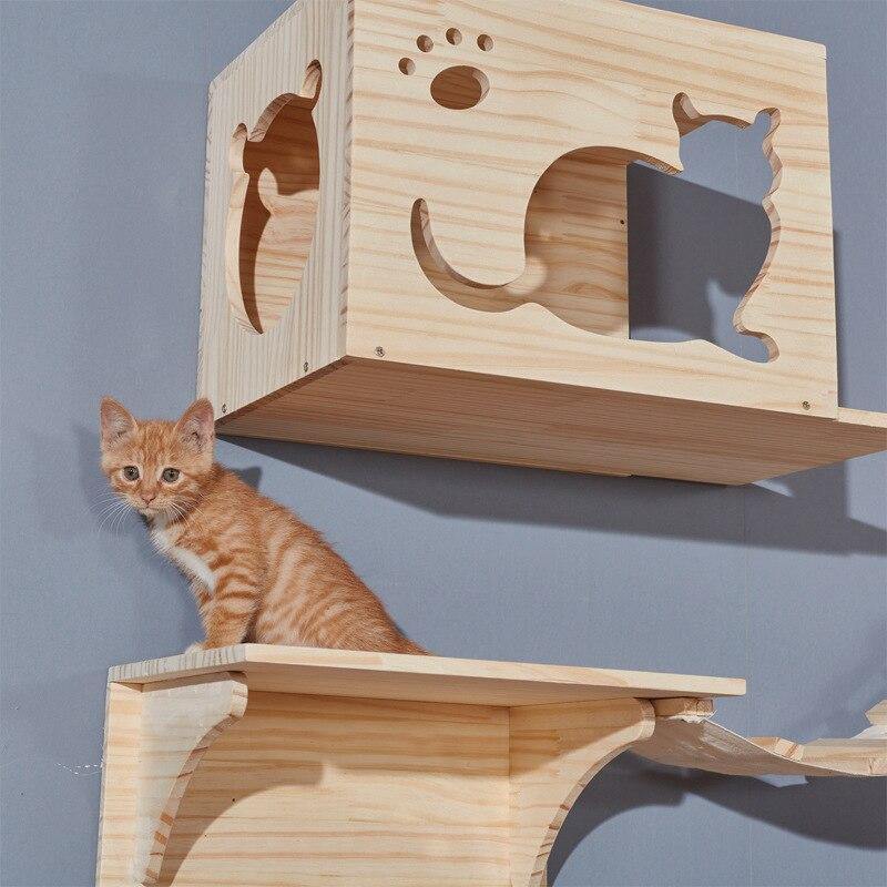 Cat Wall-Mounted Tree House - The Meow Pet Shop