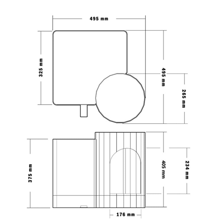 Temple Design Cat Litter Box