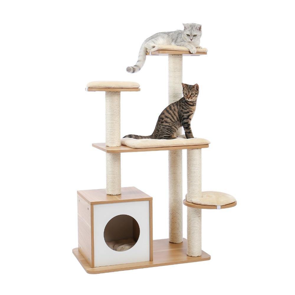 Wooden Cat Condo - The Meow Pet Shop