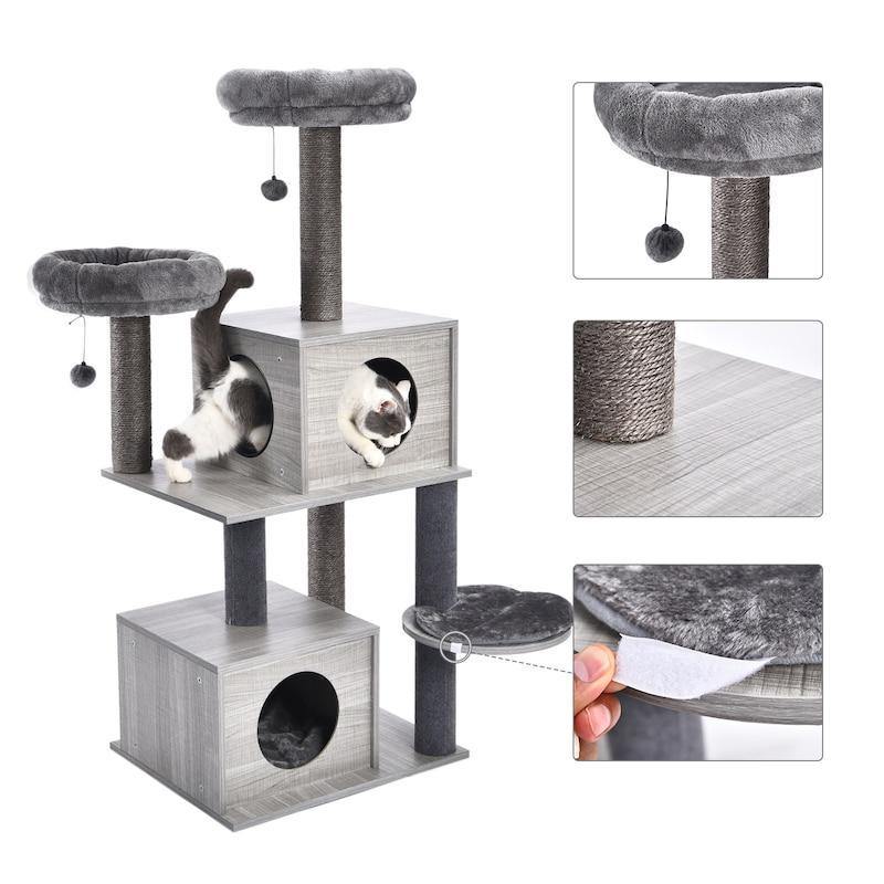 Wooden Cat Condo - The Meow Pet Shop