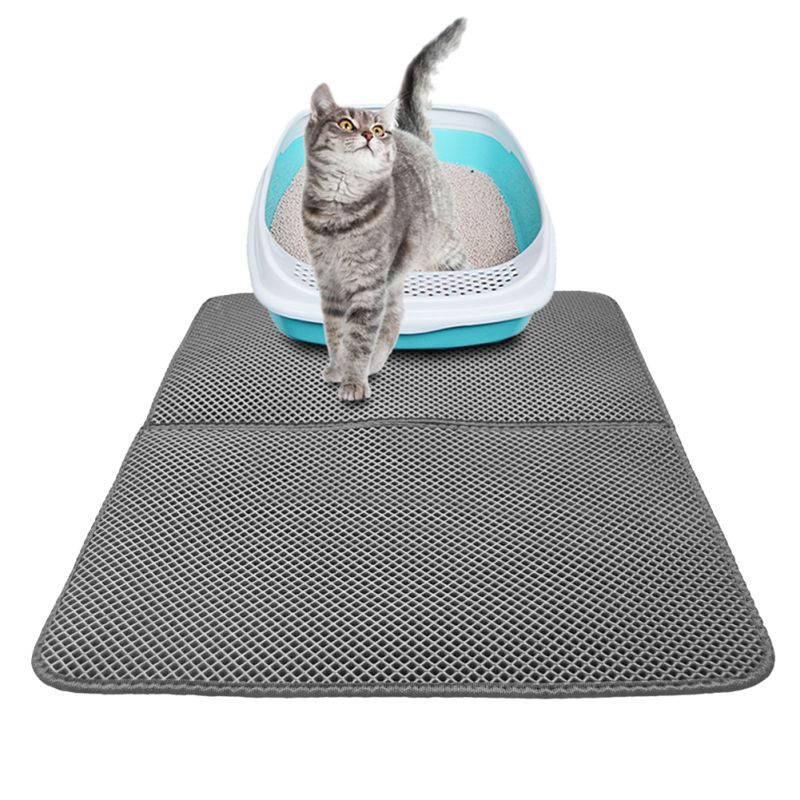 Double-Layer Cat Litter Mat