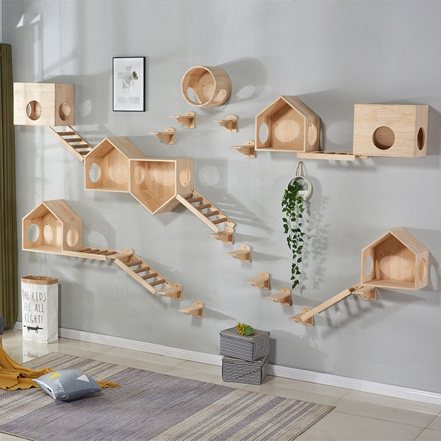 Beautiful Wall Mounted Cat Platform