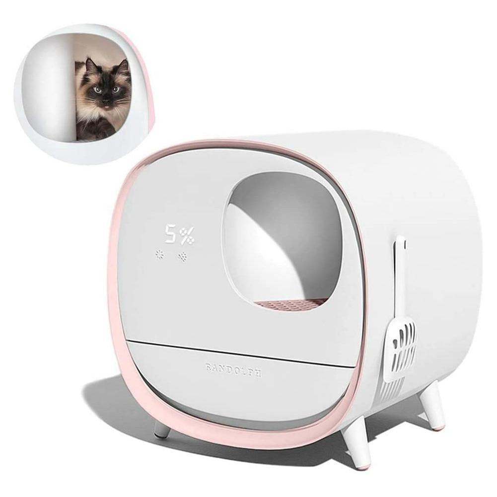 Fully-Enclosed Cat Litter Box (Smart Deodorant) - The Meow Pet Shop