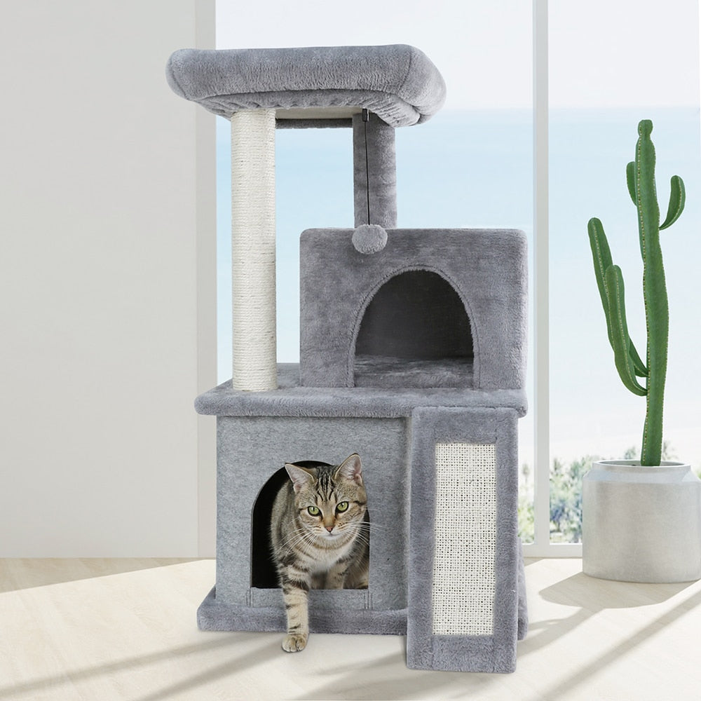 Cat Tree House with Ramp