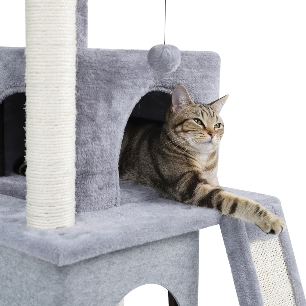 Cat Tree House with Ramp