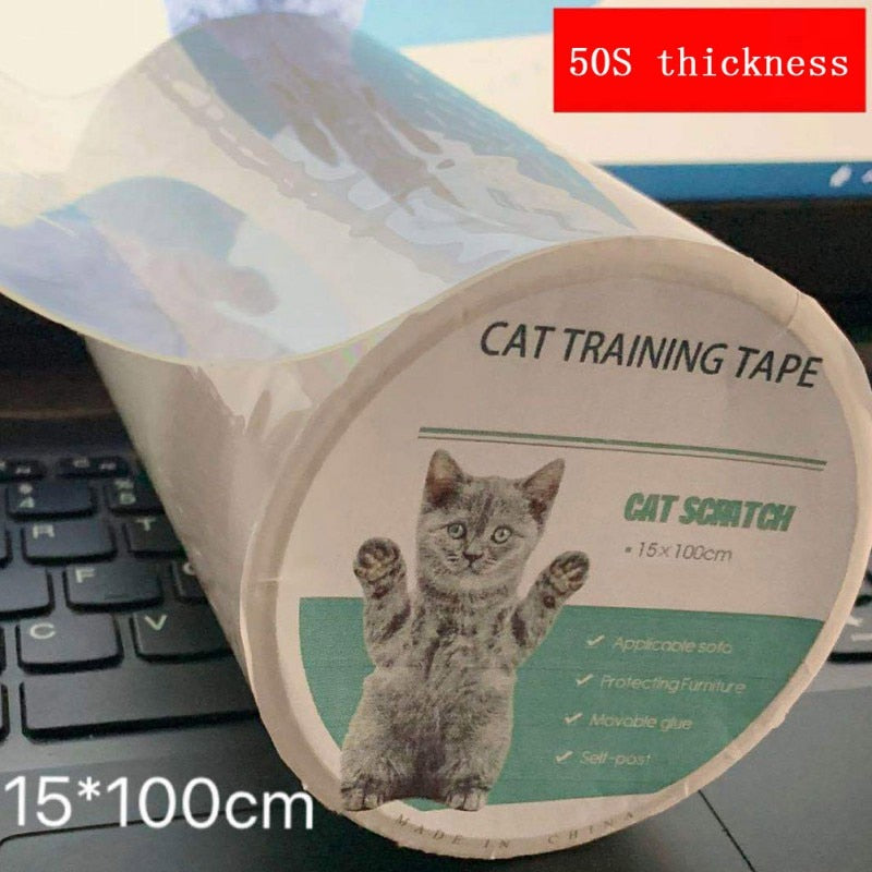 100*15cm Transparent Cat Anti-Scratch Tape Roll