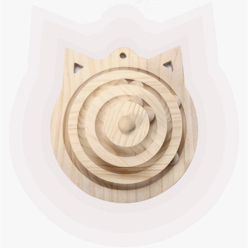 Wooden 2/3 Levels Cat Toy Tower - The Meow Pet Shop