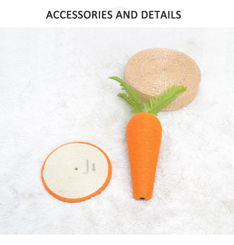 Carrot Cat Scratcher Post