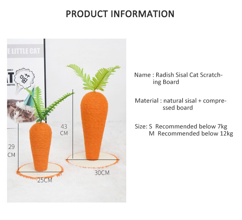 Carrot Cat Scratcher Post