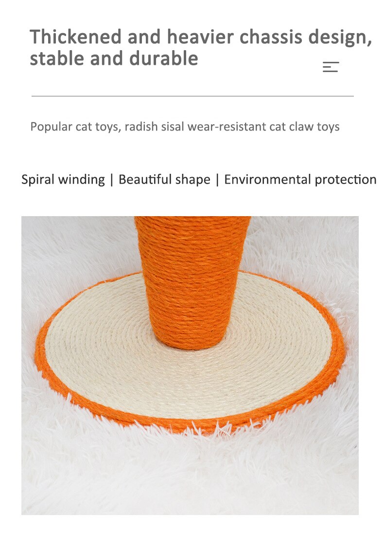 Carrot Cat Scratcher Post
