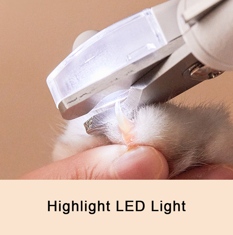 Pet Nail Clipper with LED Lighting