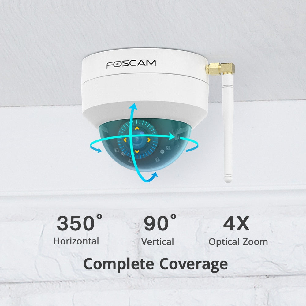 Foscam 4MP Wireless PTZ Dome IP Camera