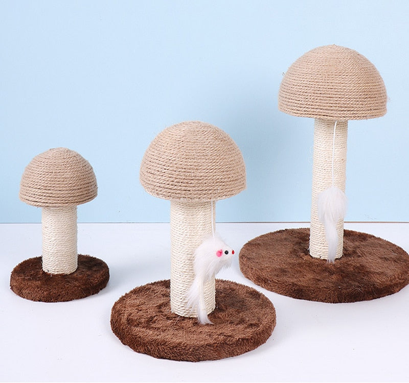 Small Mushroom Cat Scratching Post