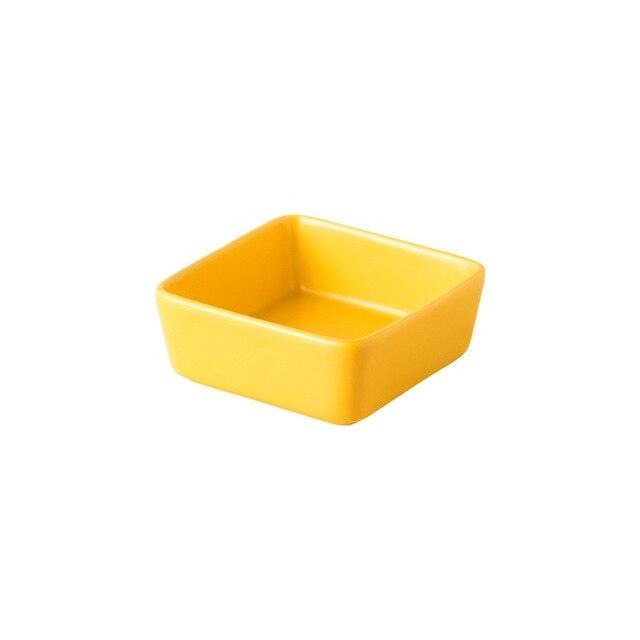 Square Cat Bowl with Bamboo Stand