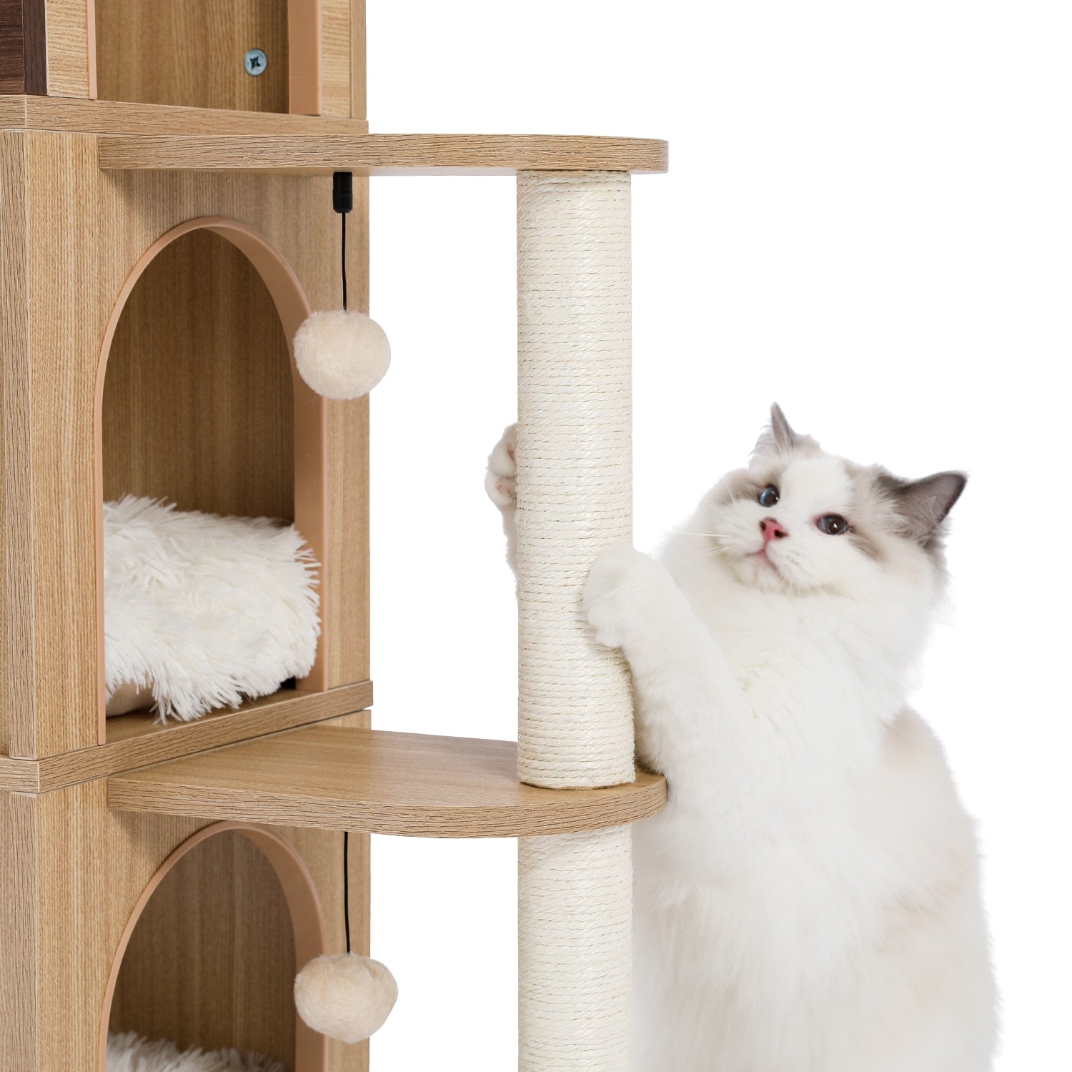 Wooden Modern Cat Tower