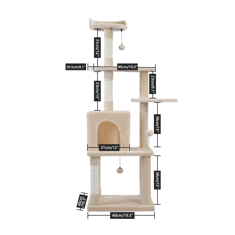 Tall Cat Tree House
