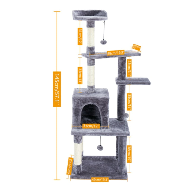 Tall Cat Tree House