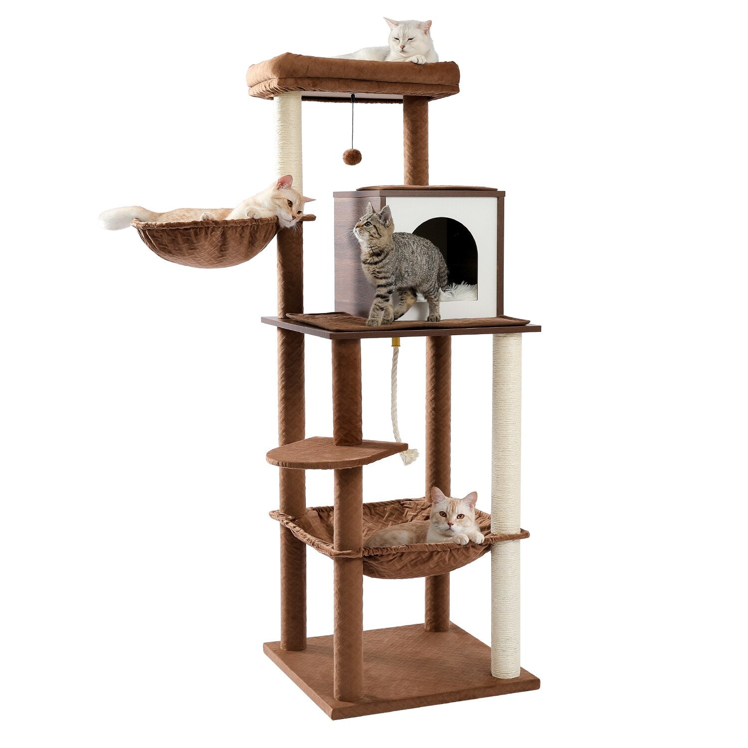 Large Brown Cat Climbing Frame