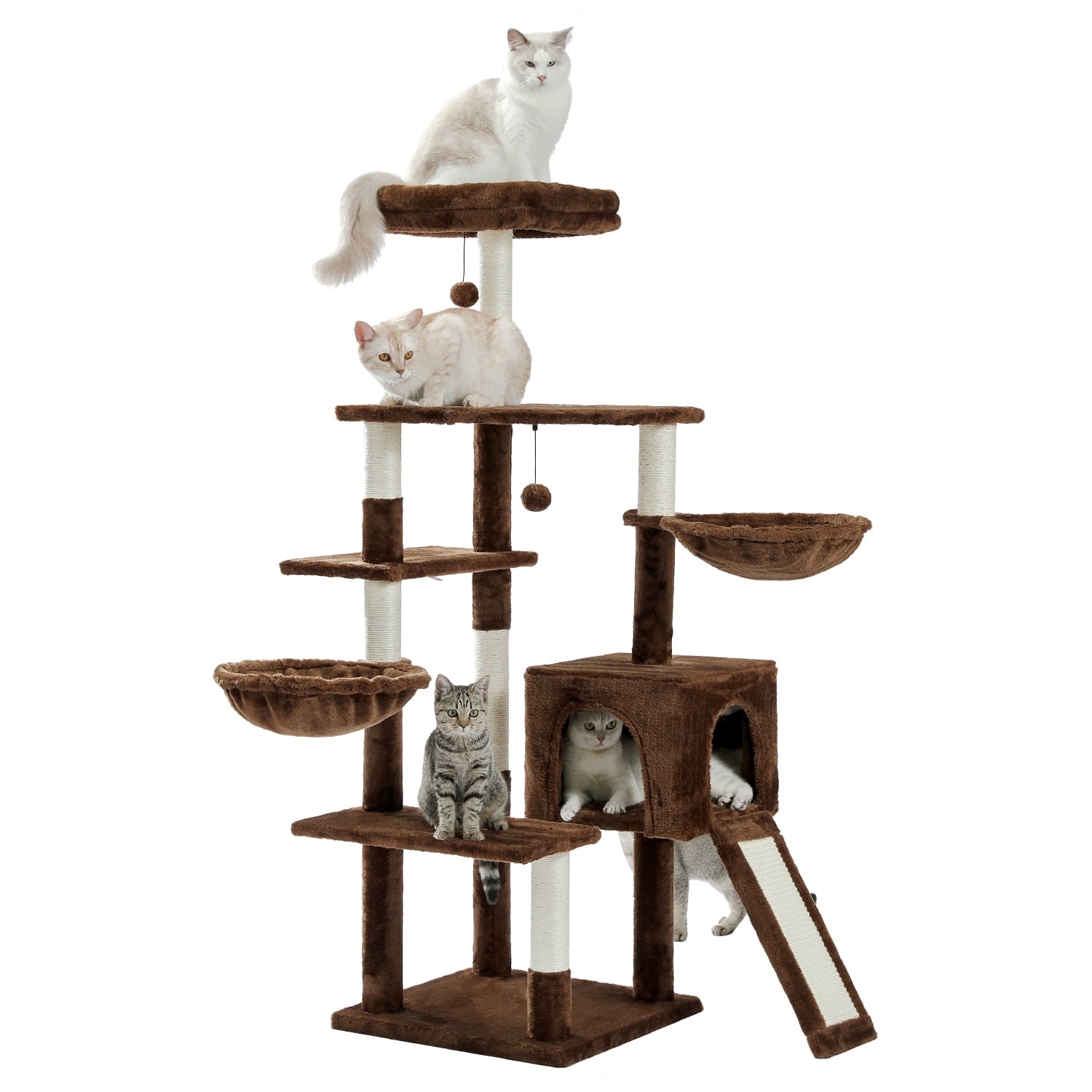 Large Cat Tower with Hammocks